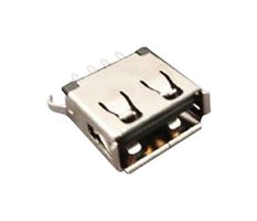 STEWART CONNECTOR SS-52100-002 USB Connector, USB Type A, USB 2.0, Receptacle, 4 Positions, Through Hole Mount, Vertical