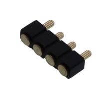MILL-MAX 811-22-004-30-022101 Spring Loaded Connector, Spring Loaded, Pogo Pin Header, 2.54 mm, 1 Row, 4 Contacts, Surface Mount