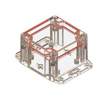 SERPAC RBF33P06C16C Plastic Enclosure, Wall Mount, Polycarbonate, 55.1 mm, 80 mm, 81.8 mm, IP67
