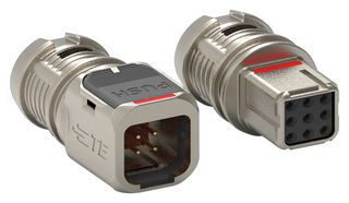TE CONNECTIVITY - DEUTSCH D369-MP66-NP1 Rectangular Connector, 369 Series, 6 Contacts, Plug, 2.54 mm, Crimp, 2 Row