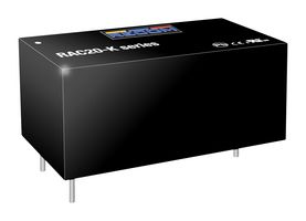 RECOM POWER RAC20-07SK AC/DC PCB Mount Power Supply (PSU), ITE & Household, 1 Output, 20 W, 7 V, 2.86 A