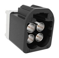 AMPHENOL RF FM4-NASP-PCB-1 RF Connector, AUTOMATE, Type A Mini-FAKRA, 4 Port, PCB Through Hole, Straight, Plug, 50 Ohm, A Code