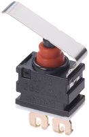 OMRON ELECTRONIC COMPONENTS D2GW-AL6R2F Microswitch, Sealed, Ultra Subminiature, Bent Leaf Lever, SPST-NC, Press Fit, 10 mA, 13.5 V