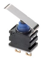 OMRON ELECTRONIC COMPONENTS D2GW-AL63H Microswitch, Sealed, Ultra Subminiature, Bent Leaf Lever, SPST-NO, Solder Lug, 10 mA, 13.5 V