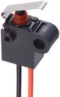OMRON ELECTRONIC COMPONENTS D2GW-SC6L2M Microswitch, Sealed, Ultra Subminiature, Bent Leaf Lever, SPST-NC, Wire Leaded, 10 mA, 13.5 V