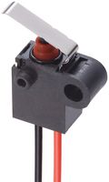 OMRON ELECTRONIC COMPONENTS D2GW-SC6R2M Microswitch, Sealed, Ultra Subminiature, Bent Leaf Lever, SPST-NC, Wire Leaded, 10 mA, 13.5 V