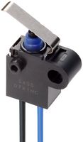 OMRON ELECTRONIC COMPONENTS D2GW-SC6R3M Microswitch, Sealed, Ultra Subminiature, Bent Leaf Lever, SPST-NO, Wire Leaded, 10 mA, 13.5 V
