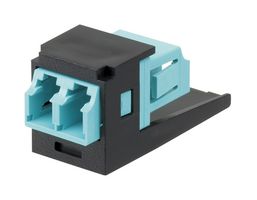 PANDUIT CMDSAQLCZBL Fiber Optic Adapter, LC Duplex, LC Duplex, Straight Adapter
