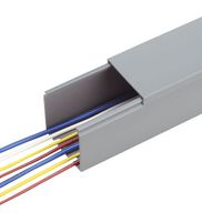 PANDUIT HS4X4LG6NM Raceway Duct, Solid Hinged, 104.1 mm, 108 mm, 1.8 m, 4.1 ", 4.25 ", 6 ft