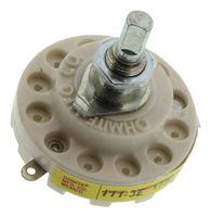 OHMITE RLSR50E Rotary Switch, 3 Position, 3 Pole, 30 °, 15 A, 125 V, 111 Series