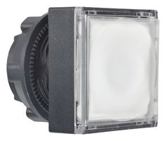 SCHNEIDER ELECTRIC ZB5CH313 Switch Actuator, White, Square, Schneider Harmony XB5 Series 22mm Illuminated Pushbutton Switches