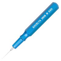 EXCELTA 260B-ESD Spatula, Lubricator, Mini, Straight, SS, Aluminum Handle, Oiler, 0.015" Tip, Blue, 260 Series