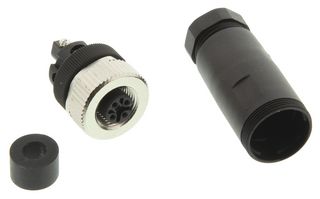 TURCK BM 8151-0/PG9 Sensor Connector, M12, Receptacle, 5 Contacts, Screw Socket, Straight Cable Mount