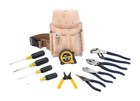 IDEAL 35-5805 Journeyman Electrician Kit, Web Belt, Tool Pouch, Pliers, Screwdrivers, Tape Measure, Wire Stripper