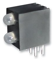 KINGBRIGHT L-130WCP/2EGW Circuit Board Indicator, Green, Red, 2 LEDs, Through Hole, T-1 (3mm), R 20mA, G 20mA