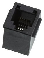 MOLEX 95522-2667 Modular Connector, Modular Jack, 1 x 1 (Port), 6P6C, Cat3, Through Hole Mount
