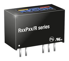 RECOM POWER R05P05S/R8 Convertidor CD/CD Pasante Aislado, Medical, SIP, 1:1, 1 W, 1 Salida, 5 V