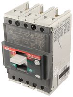 ABB T2H015TW Thermal Magnetic Circuit Breaker, Molded Case, Tmax T2 Series, 15 A, 3 Pole, 480 V, Panel