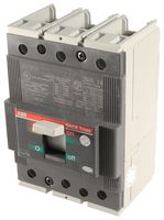 ABB T3S150TW Thermal Magnetic Circuit Breaker, Molded Case, Tmax T3 Series, 150 A, 3 Pole, 500 V, 347 V, Panel