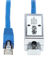 EATON TRIPP LITE N237A-P18N-WHSH Ethernet Cable, Cat6a, RJ45 Plug to Junction Box, FUTP (Foiled Unshielded Twisted Pair), Blue
