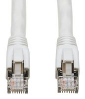 EATON TRIPP LITE N272-010-WH Ethernet Cable, Cat8, RJ45 Plug to RJ45 Plug, SFTP (Screened Foiled Twisted Pair), White, 3.05 m