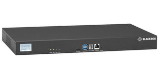 BLACK BOX LES1748A-R2 Console Server, POTS Modem, Dual 10/100/1000, 48 Port, 100 to 240 VAC