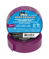 IDEAL 46-1700C-VIO Tape, Pressure Sensitive Adhesive, PVC (Polyvinyl Chloride), Violet, 7 mil (0.18 mm), 66 ft, 20 m