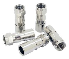 IDEAL 92-641 RF / Coaxial Connector, F Coaxial, Straight Plug, Compression, 75 ohm, RG6Q