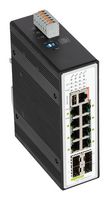 WAGO 852-1505/000-001 Switch, 13 Ports, Industrial, Managed PoE Gigabit Redundant Ethernet, DIN Rail