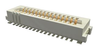 AMPHENOL COMMUNICATIONS SOLUTIONS 10162581-3134131LF Mezzanine Connector, Receptacle, 1 mm, 2 Rows, 31 Contacts, Surface Mount Straight, Copper Alloy