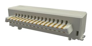 AMPHENOL COMMUNICATIONS SOLUTIONS 10162583-411131LF Mezzanine Connector, Header, 1 mm, 2 Rows, 31 Contacts, Surface Mount Right Angle, Copper Alloy