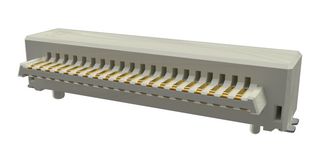 AMPHENOL COMMUNICATIONS SOLUTIONS 10162583-411141LF Mezzanine Connector, Header, 1 mm, 2 Rows, 41 Contacts, Surface Mount Right Angle, Copper Alloy