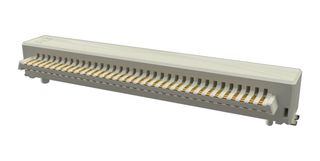 AMPHENOL COMMUNICATIONS SOLUTIONS 10162583-411169LF Mezzanine Connector, Header, 1 mm, 2 Rows, 69 Contacts, Surface Mount Right Angle, Copper Alloy