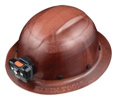 KLEIN TOOLS 60447 Hard Hat, Full Brim with Headlamp, KONSTRUCT Series, Brown
