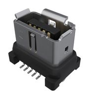 AMPHENOL COMMUNICATIONS SOLUTIONS ND9-BS24-00 Modular Connector, IX Type B Jack, 1 x 1 (Port), 10P10C, Cat6a, IP20, Surface Mount