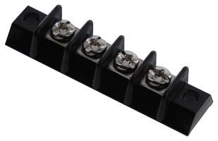MARATHON SPECIAL PRODUCTS 599-GP-4 Panel Mount Barrier Terminal Block, 1 Row, 4 Positions, 22 AWG, 16 AWG, 9.53 mm, 15 A