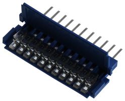 AMPHENOL COMMUNICATIONS SOLUTIONS 66226-011LF FFC / FPC Board Connector, 2.54 mm, 11 Contacts, Header, Clincher 66226 Series, Through Hole