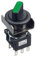 IDEC LB6F-2T64G Rotary Switch, 2 Position, 2 Pole, 90 °, 5 A, 250 V, LB Series