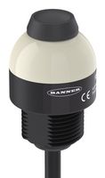 BANNER ENGINEERING K30LGYXPPB2 Touch Button Switch, Dry Contact, Momentary, Normally Open, 10 to 30 VDC, Green/Yellow, IP65