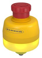 BANNER ENGINEERING SSA-EB1PLYR-02ECQ5A Emergency Stop Switch, DPST-NC, Twist, Pull to Release, 5 Pin M12 Connector, 3 A, 250 V