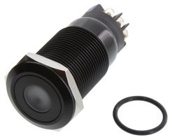 ARCOLECTRIC / BULGIN LIMITED MPI005DTELABL12 Vandal Resistant Switch, MPI005 Series, 19 mm, SPDT, Latching, Round