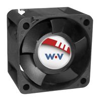 WAKEFIELD THERMAL DC0402812U2B-2T0 DC Axial Fan, 12 V, Square, 40 mm, 28 mm, Ball Bearing, 24.8 CFM