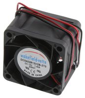 WAKEFIELD THERMAL DC0402812V2B-2T0 DC Axial Fan, 12 V, Square, 40 mm, 28 mm, Ball Bearing, 29.5 CFM
