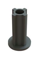 ESSENTRA COMPONENTS EFA04-53-ASS Stacking Pillar, Fiber Reel, 16 mm Diameter, Black, EFA04 Series