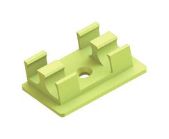 ESSENTRA COMPONENTS EFA04-64-ASS Fastener, Adhesive Backed Cable Clip, 0.177 ", Nylon 6.6 (Polyamide 6.6), Yellow, 1.043 "