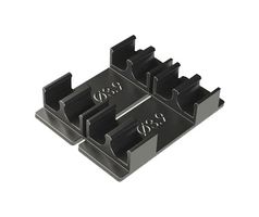 ESSENTRA COMPONENTS EFA04-71-003 Fastener, Cable Clip, 0.154 ", Nylon 6.6 (Polyamide 6.6), Black, 0.843 ", 1.063 "