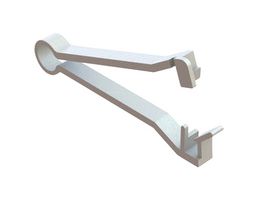 ESSENTRA COMPONENTS FCLCS Fastener, Flat Loop Cable Clamp, 38.1 mm, Nylon 6.6 (Polyamide 6.6), Natural, 50.8 mm, 6.4 mm