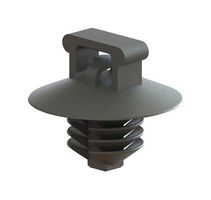 ESSENTRA COMPONENTS FTH-36-01BK Cable Tie Mount, Fir Tree Barb, 6.7 mm, Black, Nylon 6.6 (Polyamide 6.6)