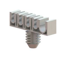 ESSENTRA COMPONENTS OFB-BH-9-19 Fastener, Push Mount Cable Clamp, Nylon 6.6 (Polyamide 6.6), Natural, 25.2 mm