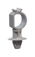 ESSENTRA COMPONENTS SCCA-3-01 Fastener, Push Mount Cable Clamp, 11 mm, Nylon 6.6 (Polyamide 6.6), Natural, 17 mm, 8 mm